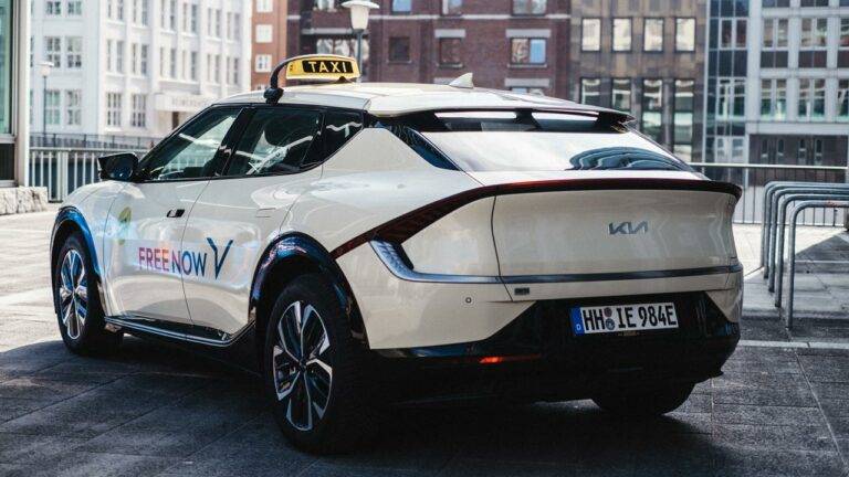 E-Taxi Kia ev 6 in Hamburg