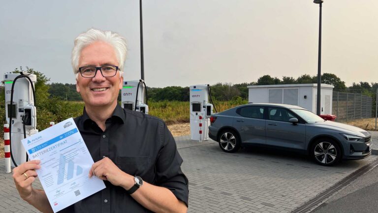 Aviloo Batteriezertifikat Ionity laden Polestar 2