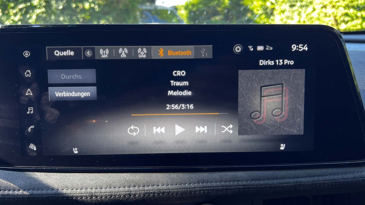 Nissan Ariya Musikwiedergabe