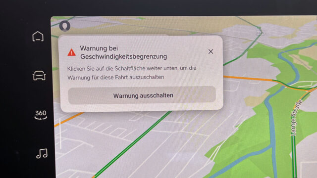 Tempowarner aussschalten